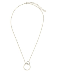 Sterling Silver Interlocking Open Circle Pendant Necklace Sterling Forever 