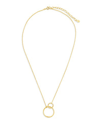Sterling Silver Interlocking Open Circle Pendant