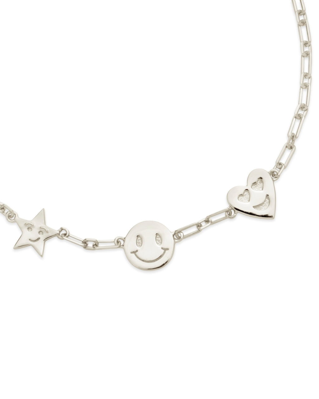 Sterling Silver Mixed Emotions Charm Bracelet