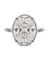 Sterling Silver Oval Cut CZ Cocktail Ring