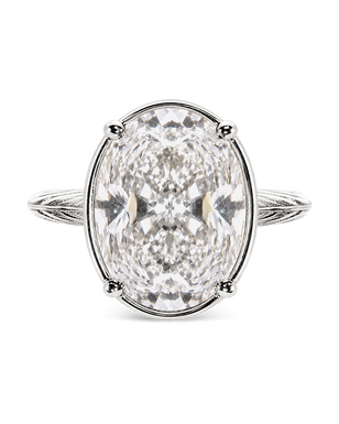 Sterling Silver Oval Cut CZ Cocktail Ring