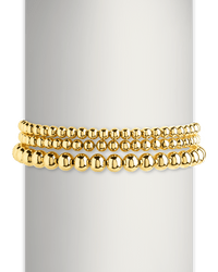 Sterling Silver Beaded Stretch Bracelet Sets - Sterling Forever