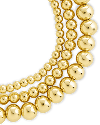 Sterling Silver Beaded Stretch Bracelet Sets - Sterling Forever