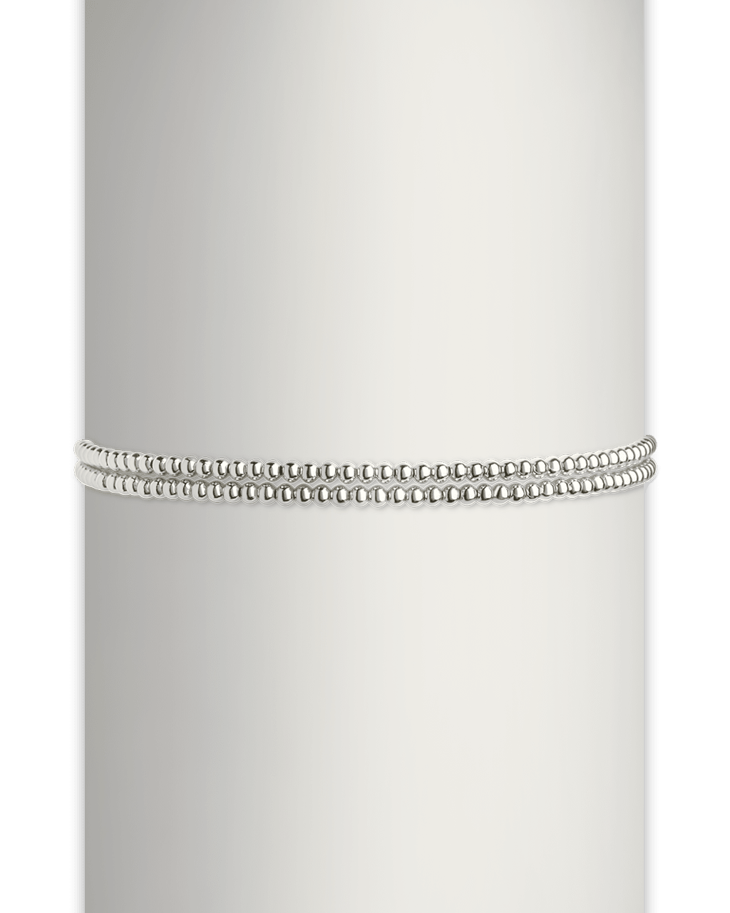 Sterling Silver Beaded Stretch Bracelet Sets - Sterling Forever