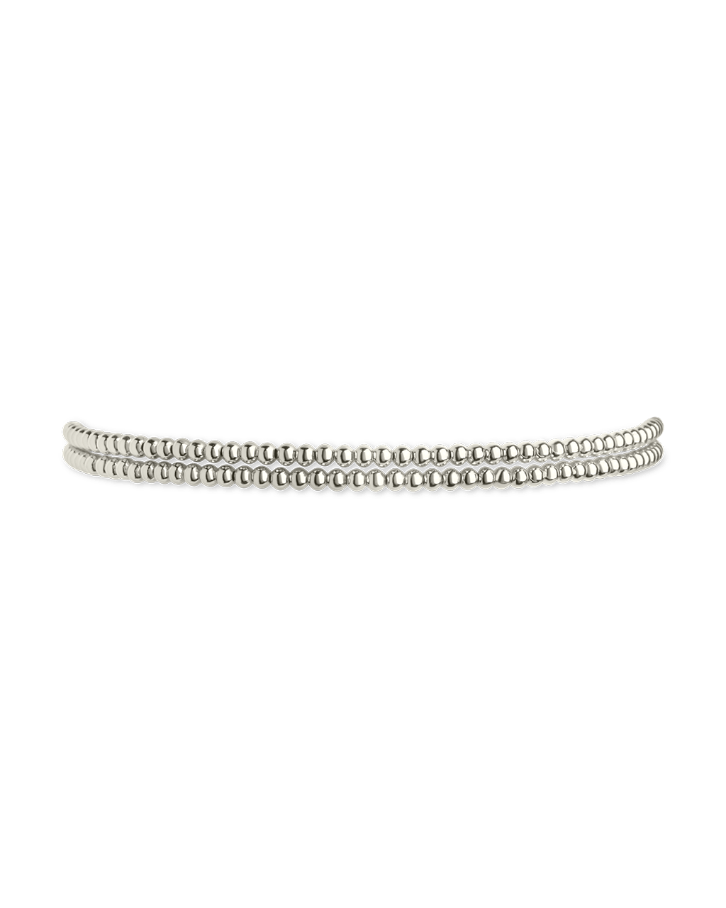 Sterling Silver Beaded Stretch Bracelet Sets - Sterling Forever