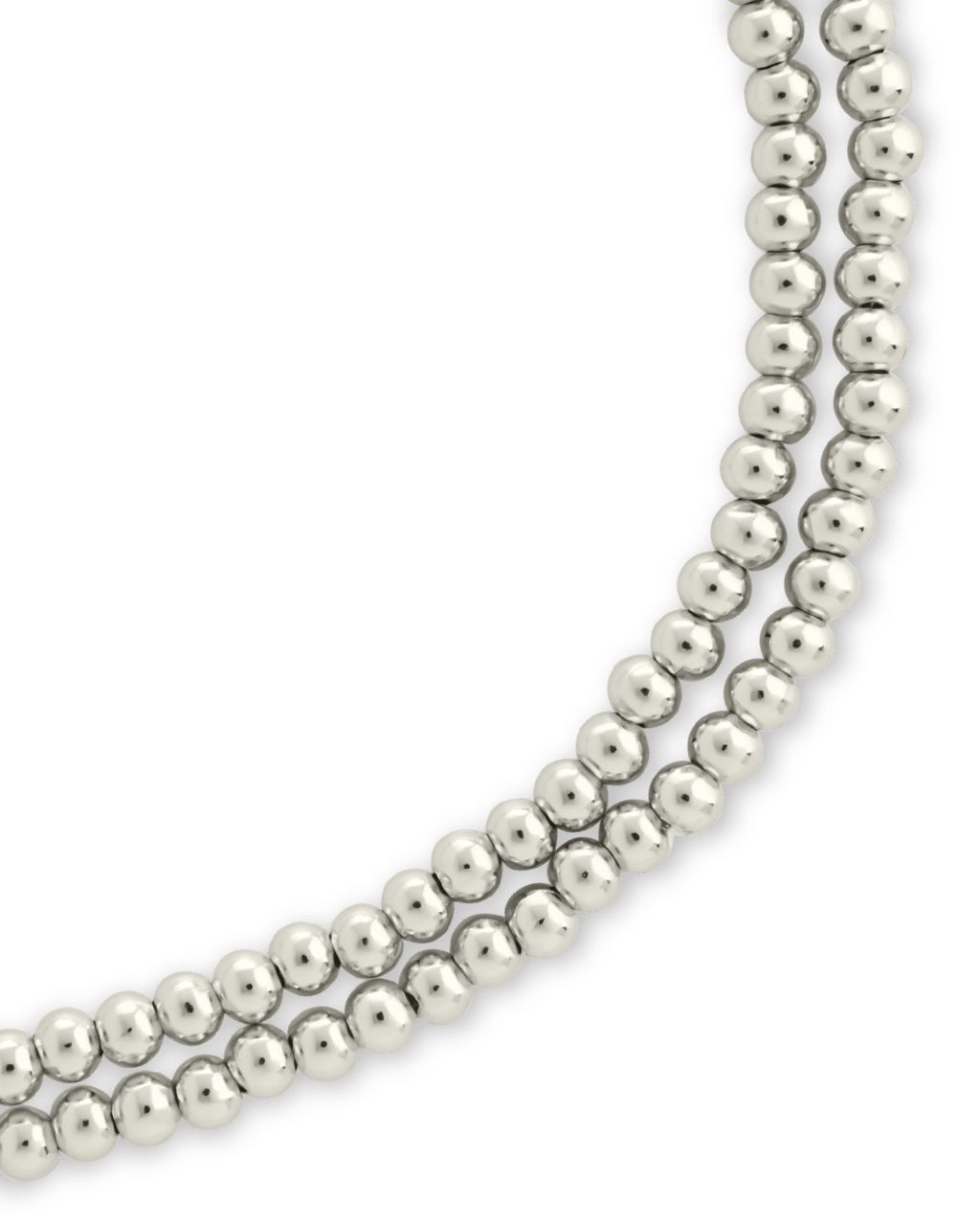Sterling Silver Beaded Stretch Bracelet Sets - Sterling Forever