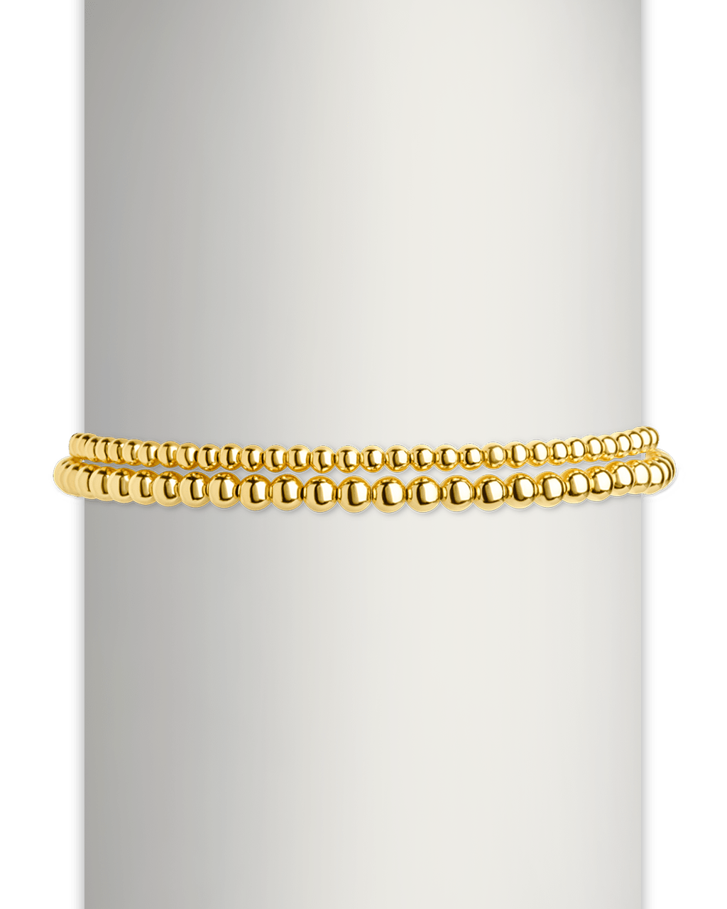 Sterling Silver Beaded Stretch Bracelet Sets - Sterling Forever