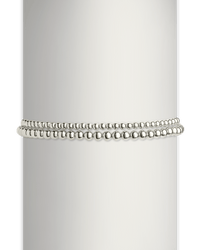 Sterling Silver Beaded Stretch Bracelet Sets - Sterling Forever
