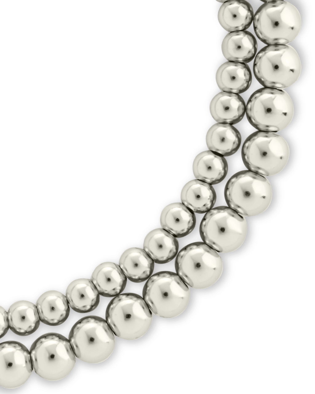Sterling Silver Beaded Stretch Bracelet Sets - Sterling Forever