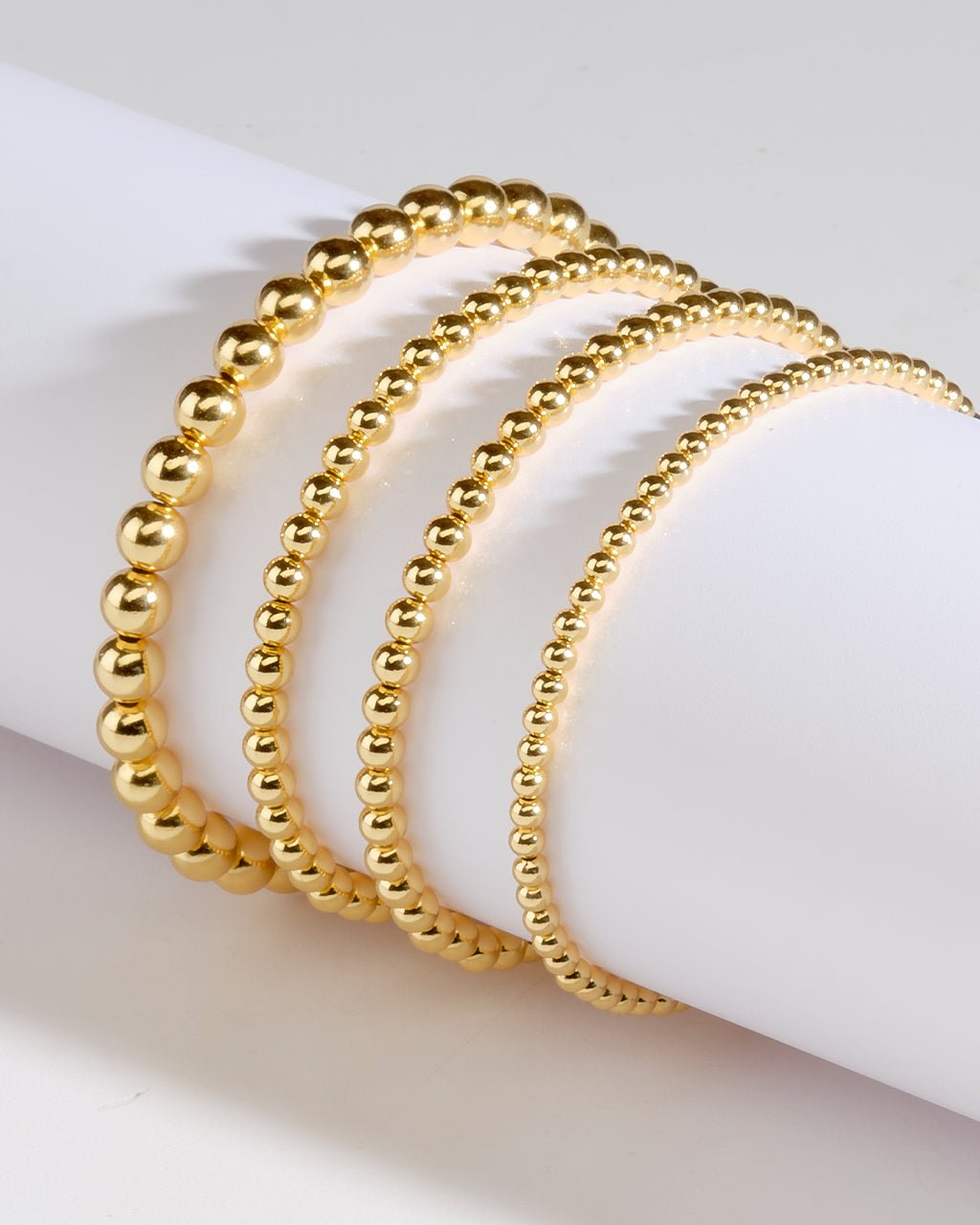 Sterling Silver Beaded Stretch Bracelet Sets - Sterling Forever