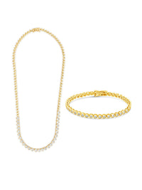 Heart CZ Tennis Bundle - Sterling Forever