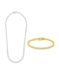 Heart CZ Tennis Bundle - Sterling Forever