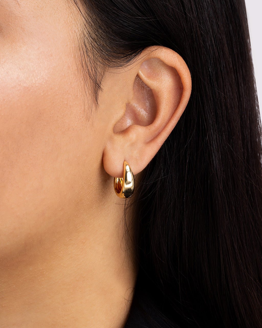 Lavina Polished Micro Hoop Earrings - Sterling Forever
