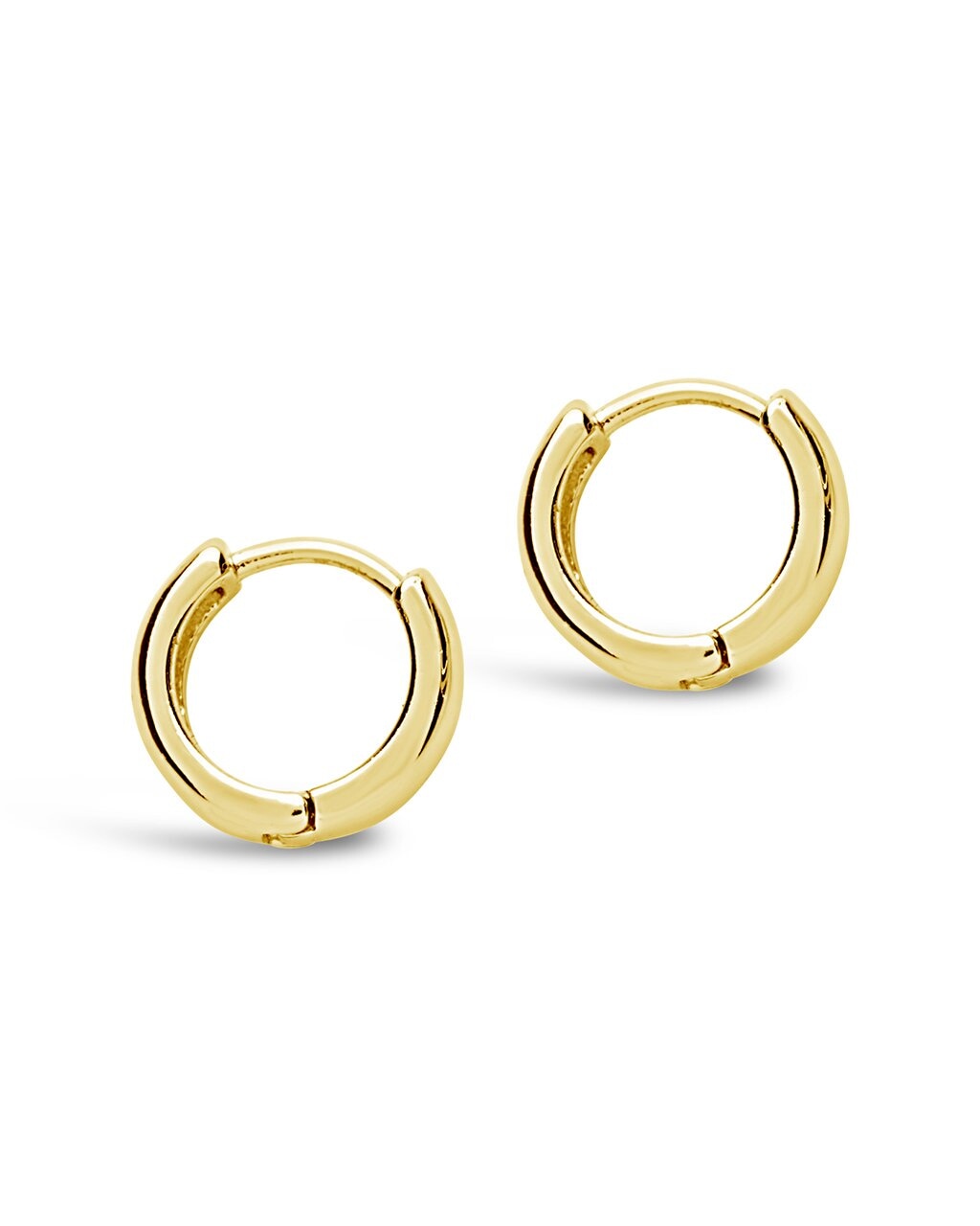 Men's Sterling Silver Micro Hoop Earrings Earring Sterling Forever 