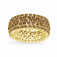 Sterling Silver Chocolate CZ Yvonne Ring