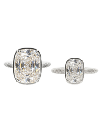 Sterling Silver Elongated Cushion Ring - Original & Mini Bundle