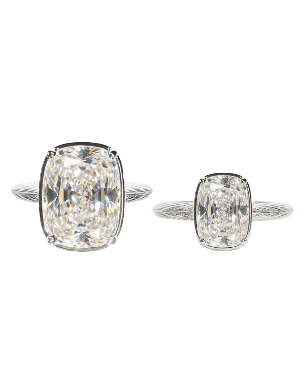 Sterling Silver Elongated Cushion Ring - Original & Mini Bundle