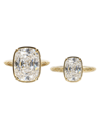 Sterling Silver Elongated Cushion Ring - Original & Mini Bundle