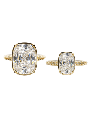 Sterling Silver Elongated Cushion Ring - Original & Mini Bundle