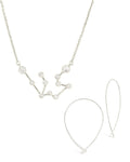 'When Stars Align Set' - Constellation Necklace & Delicate Threader Earrings - Sterling Forever