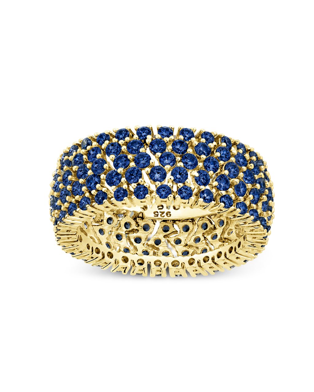 Sterling Silver Sapphire CZ Yvonne Ring