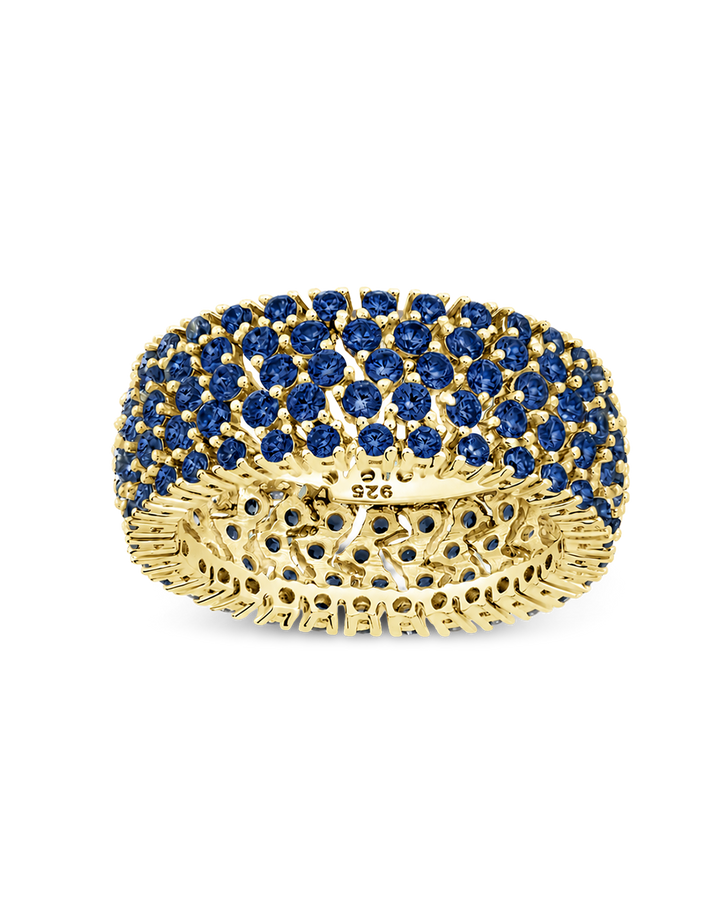 Sterling Silver Sapphire CZ Yvonne Ring