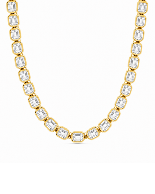 Helene Asscher Cut Tennis Necklace