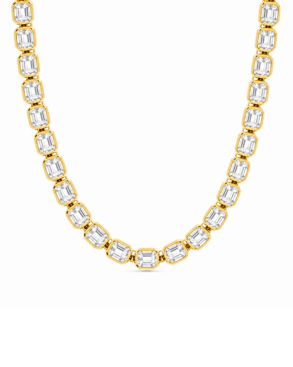Helene Asscher Cut Tennis Necklace