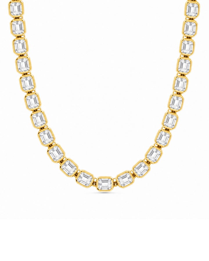 Helene Asscher Cut Tennis Necklace