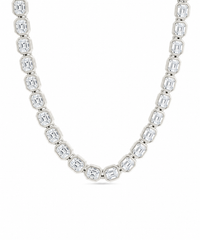 Helene Asscher Cut Tennis Necklace