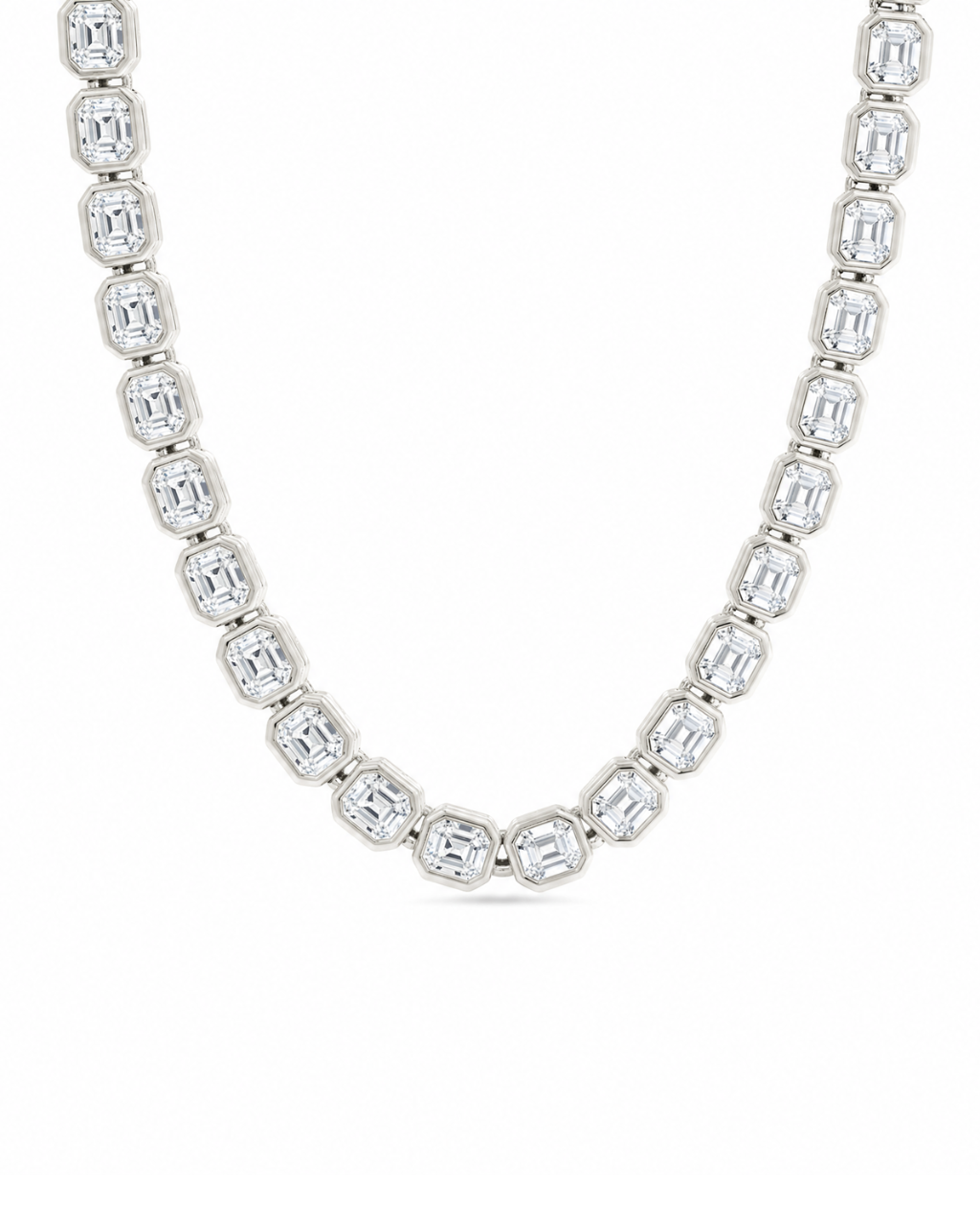 Helene Asscher Cut Tennis Necklace