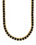 Cecil Black CZ Tennis Necklace