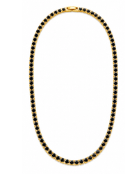 Cecil Black CZ Tennis Necklace
