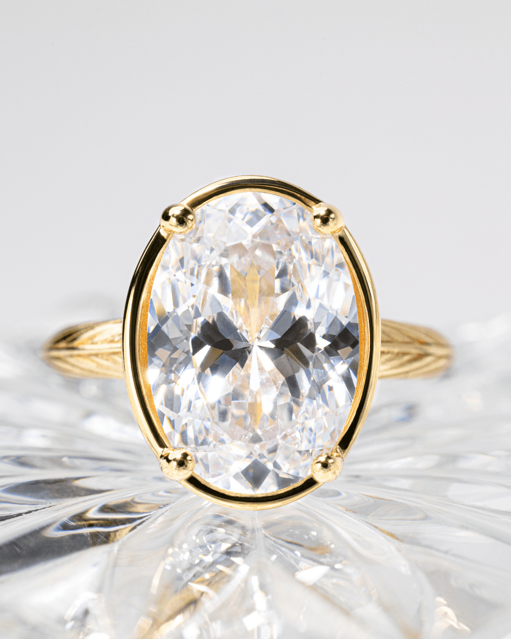 Sterling Silver Oval Cut CZ Cocktail Ring - Sterling Forever
