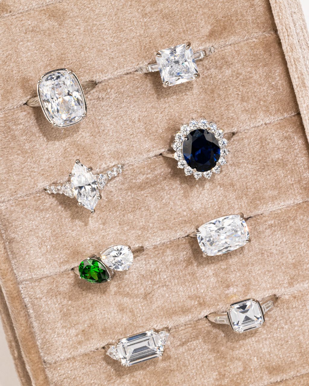 Sterling Silver Marquise & Trillion Ring