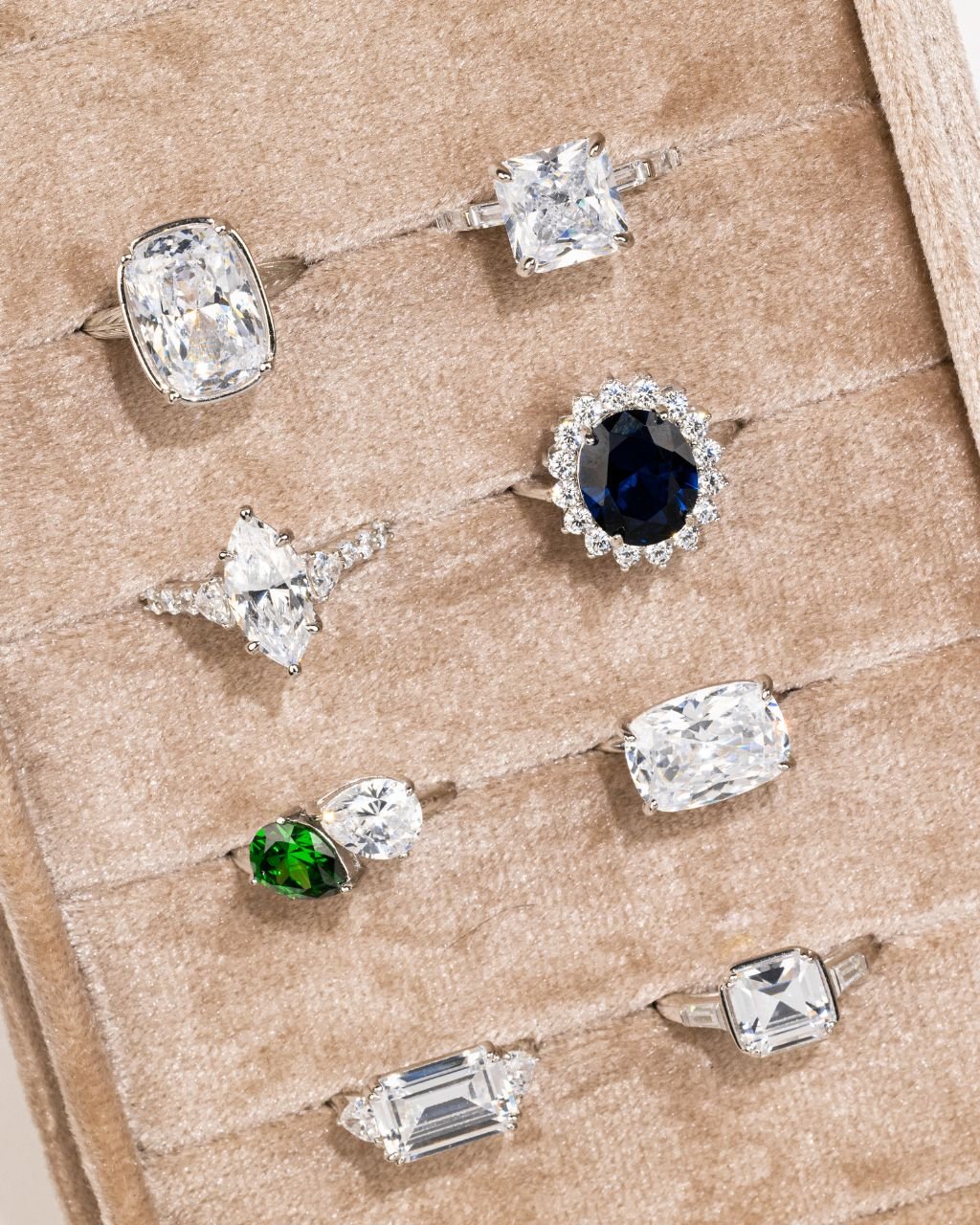 Sterling Silver Sapphire Halo Ring - Sterling Forever