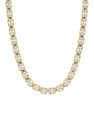 Helene Emerald Cut Tennis Necklace