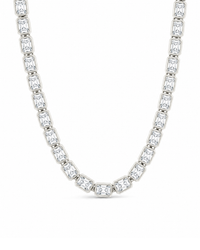 Helene Emerald Cut Tennis Necklace
