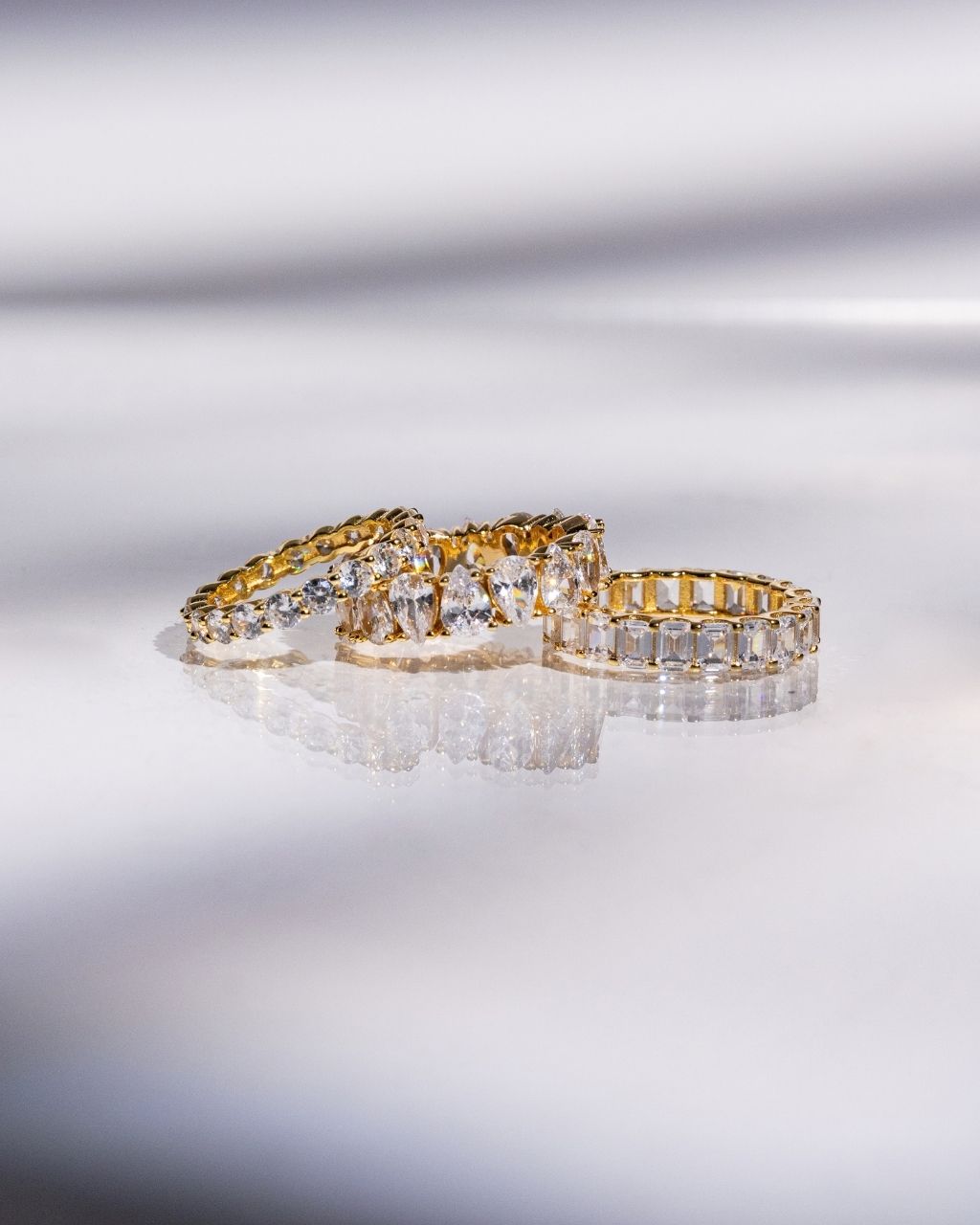 Janis CZ Sterling Silver Eternity Band Ring