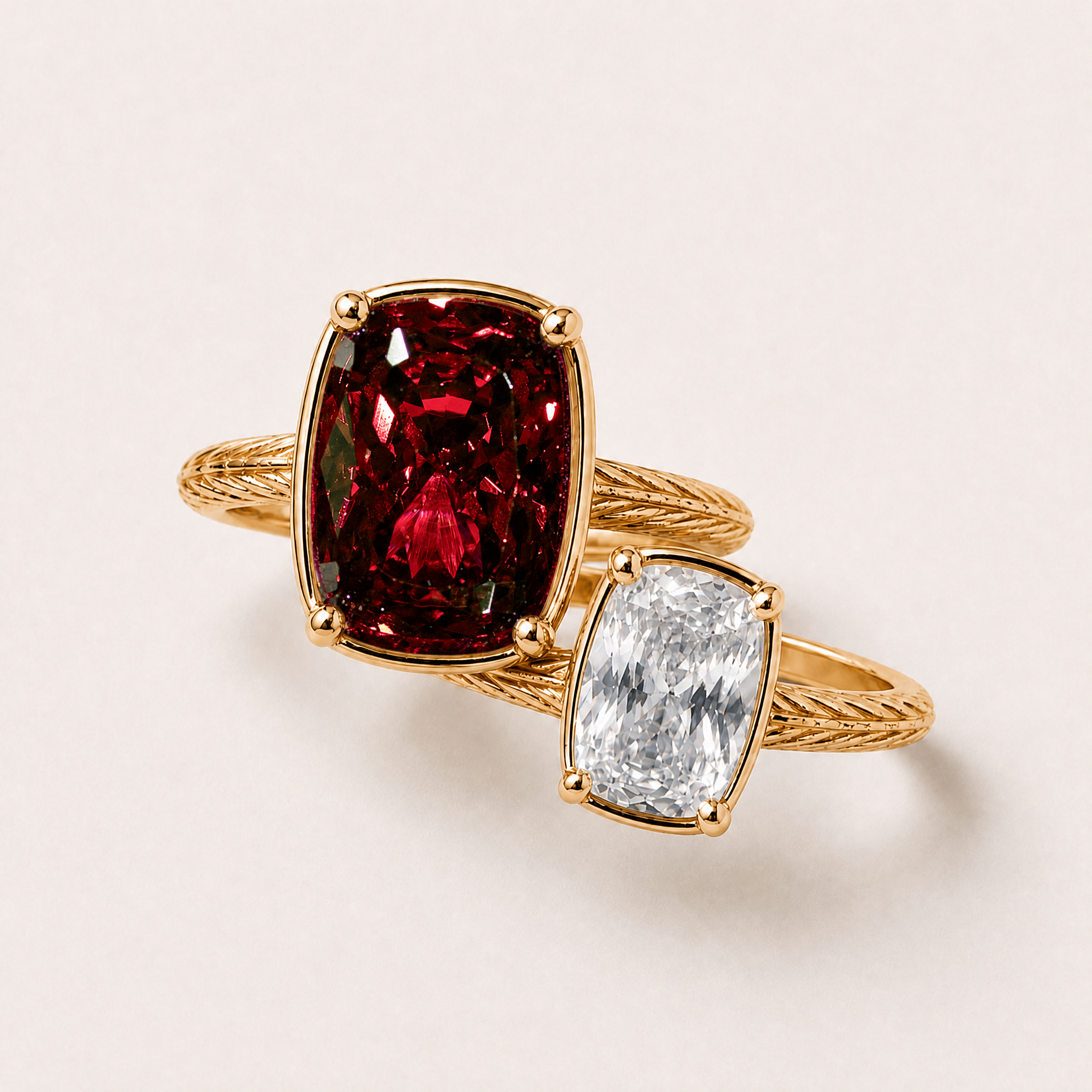 Arizona Cardinals Game Day Ring Stack – gold