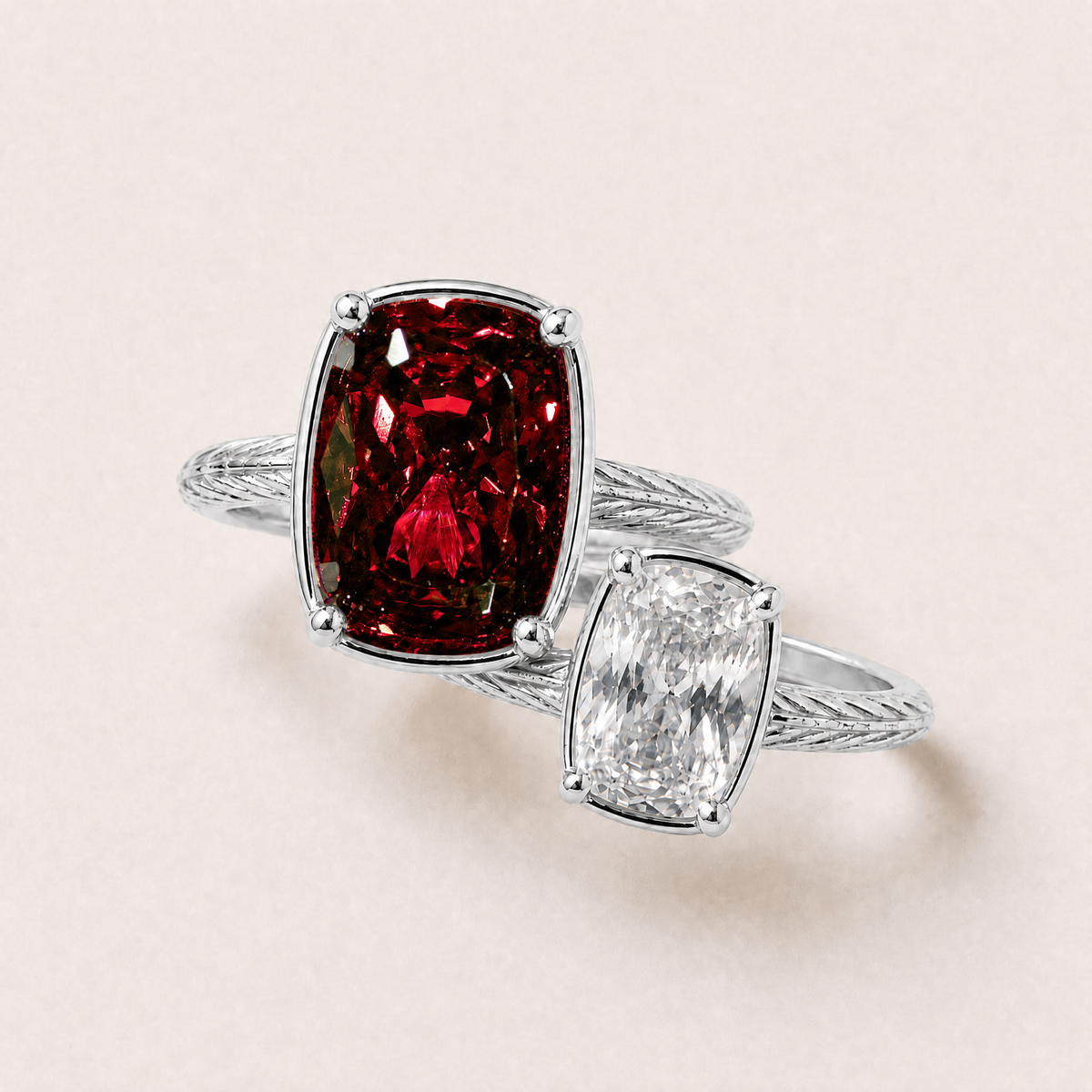 Arizona Cardinals Game Day Ring Stack – silver