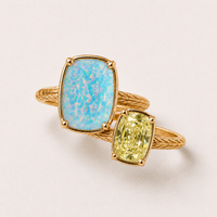 Los Angeles Chargers Game Day Ring Stack – gold