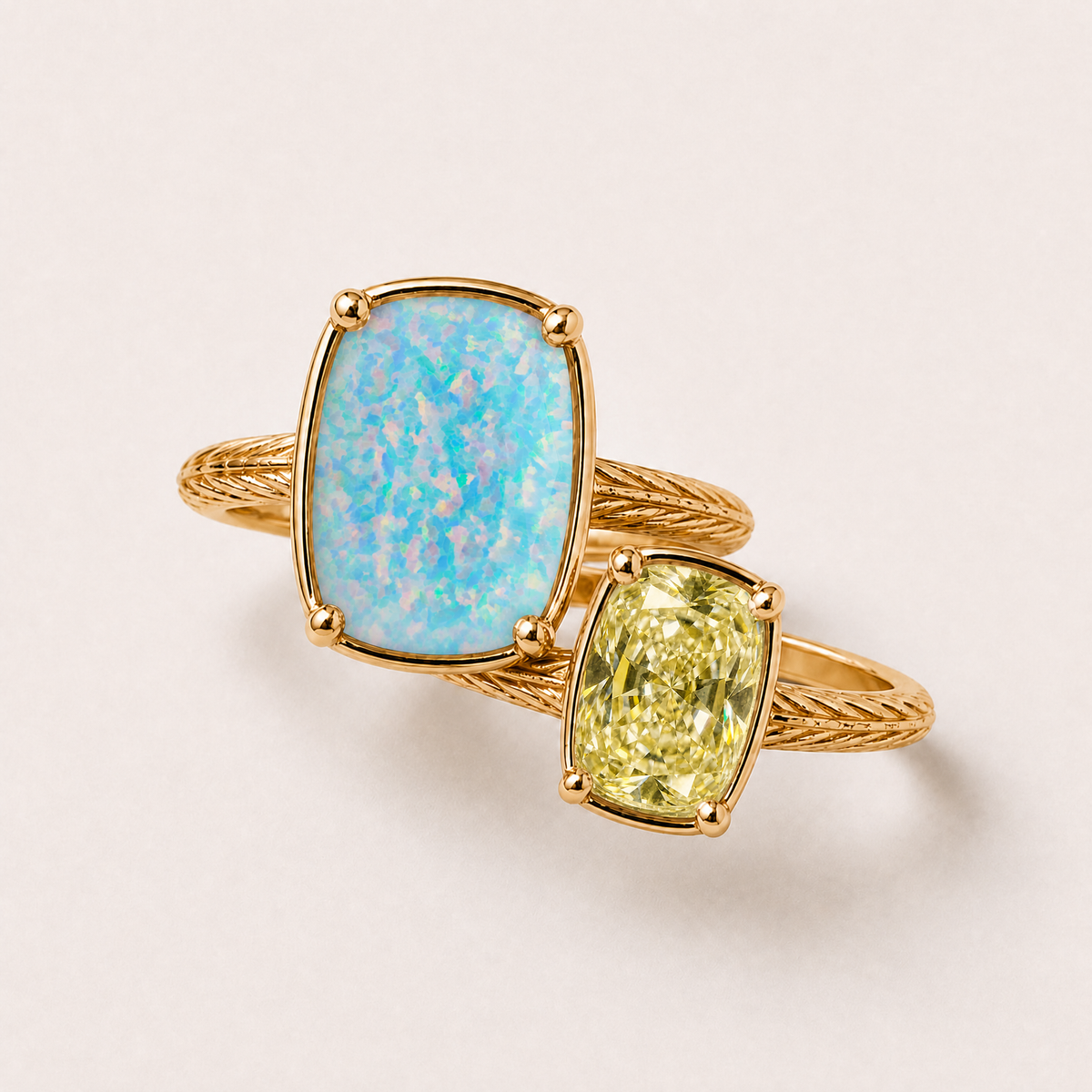 Los Angeles Chargers Game Day Ring Stack – gold