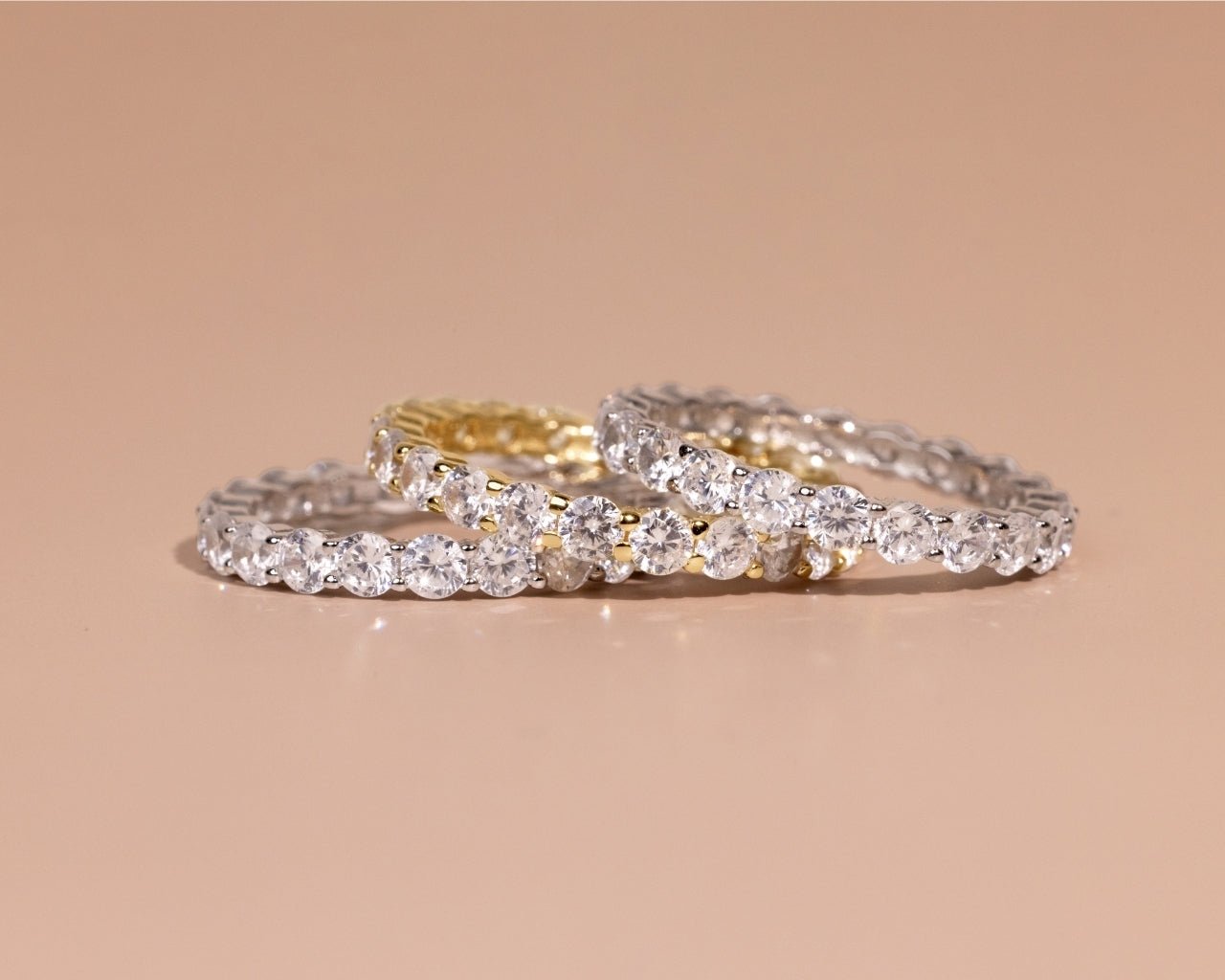 Sterling Silver Gracie CZ Eternity Ring - Sterling Forever