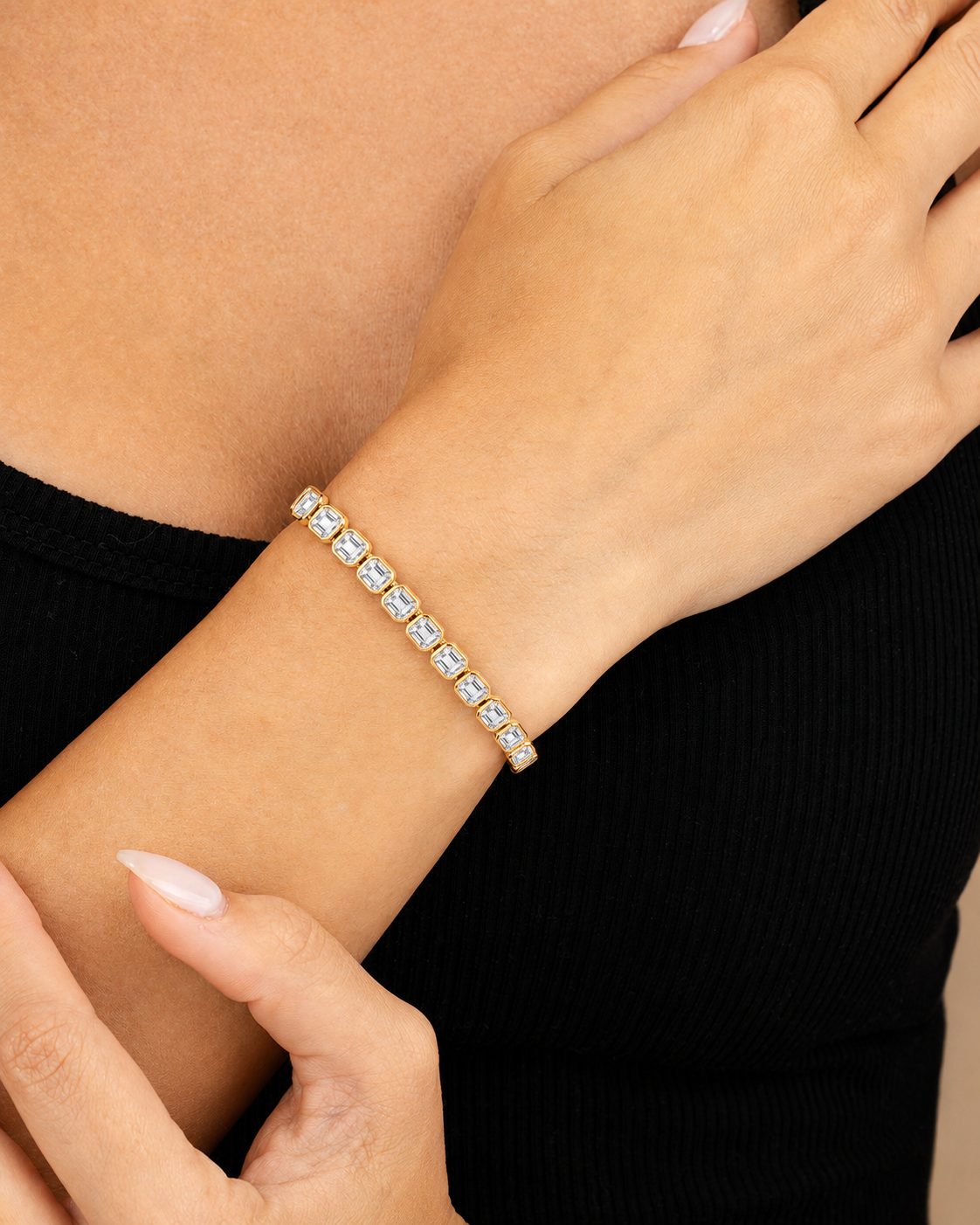 Helene Asscher Cut Tennis Bracelet