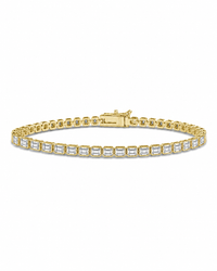 Helene Emerald Cut Tennis Bracelet