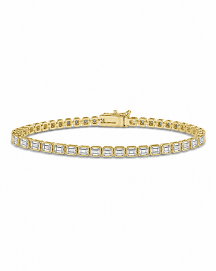 Helene Emerald Cut Tennis Bracelet
