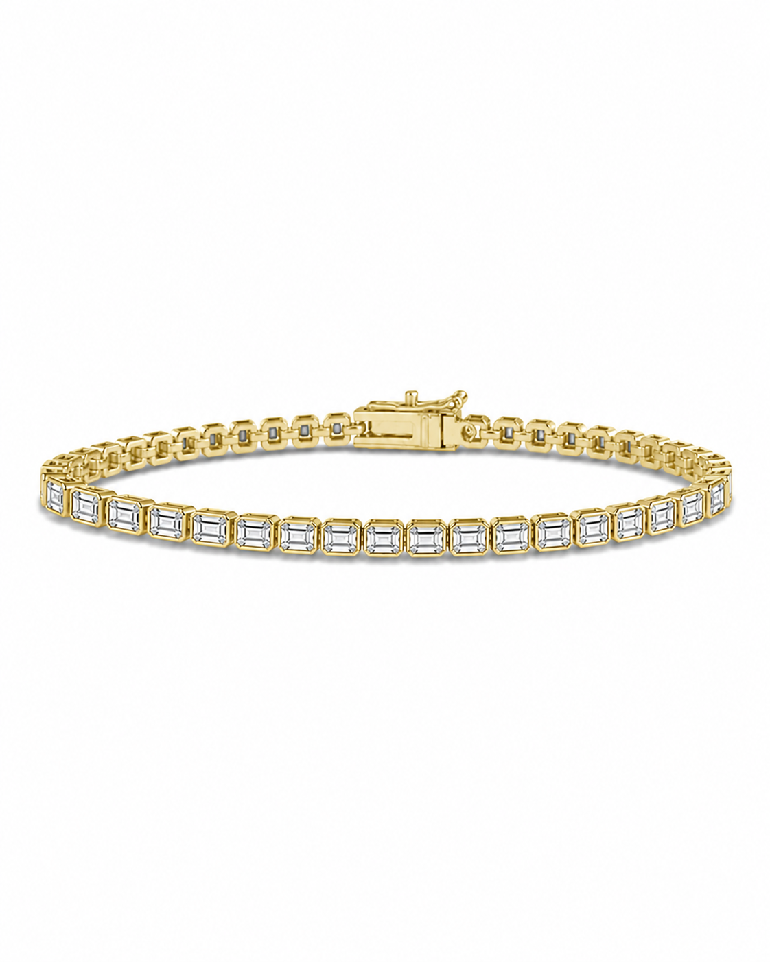 Helene Emerald Cut Tennis Bracelet