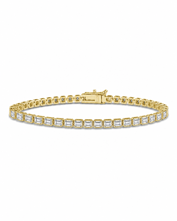 Helene Emerald Cut Tennis Bracelet