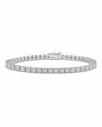 Helene Emerald Cut Tennis Bracelet